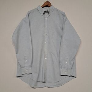 Vintage J Crew Shirt Mens 16.5 34 Oarsman Long Sleeve Button Down Yellow White